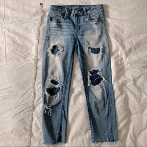 Women’s American Eagle Hi-Rise Jegging Crop Super Stretch Size 0
